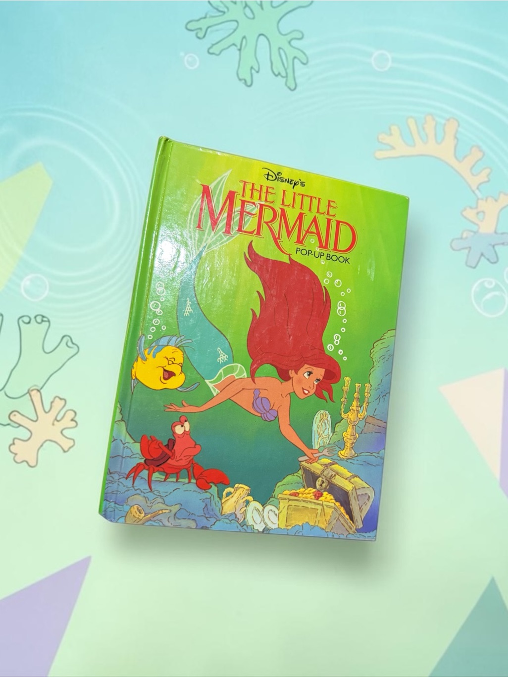Disney Little Mermaid PopUp Book  Green And Blue Cover
